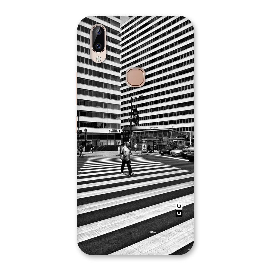 Black White Perspective Back Case for Vivo Y83 Pro