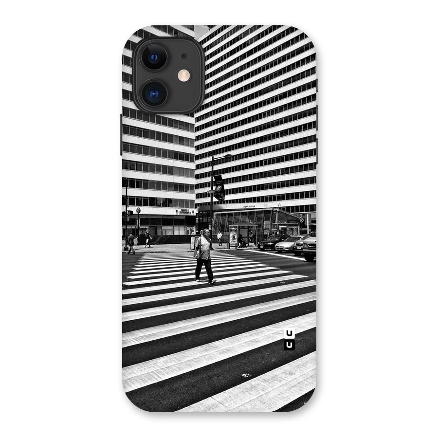 Black White Perspective Back Case for iPhone 11