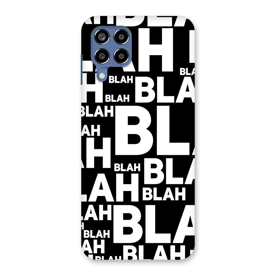 Blah Blah Pattern Back Case for Galaxy M53 5G
