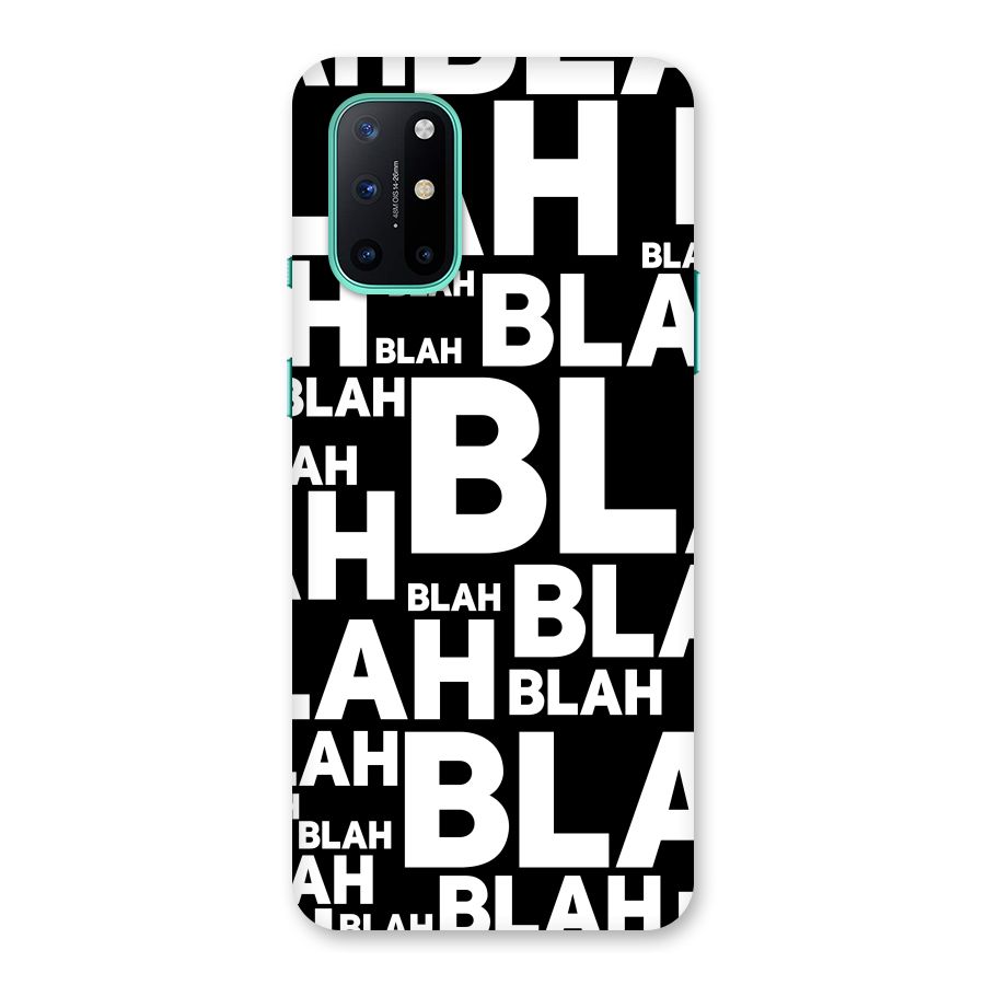 Blah Blah Pattern Back Case for OnePlus 8T