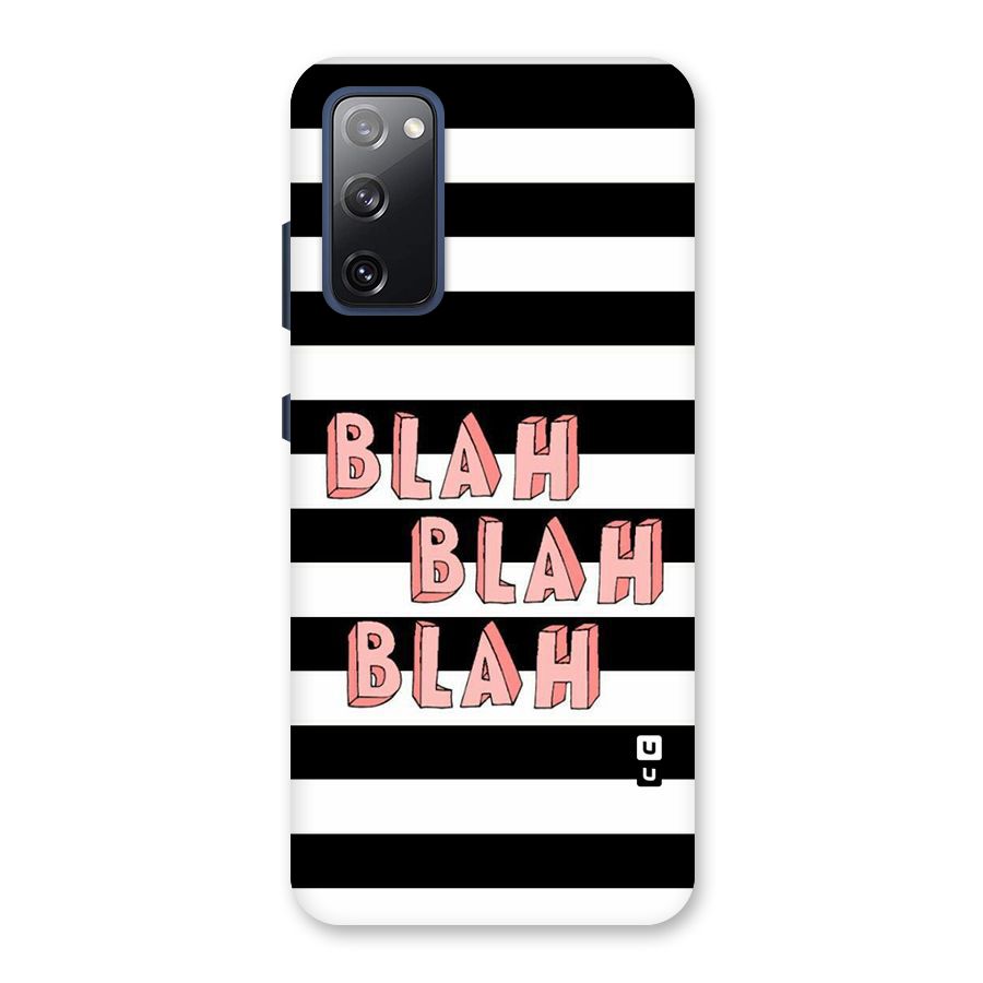 Blah Bold Stripes Back Case for Galaxy S20 FE