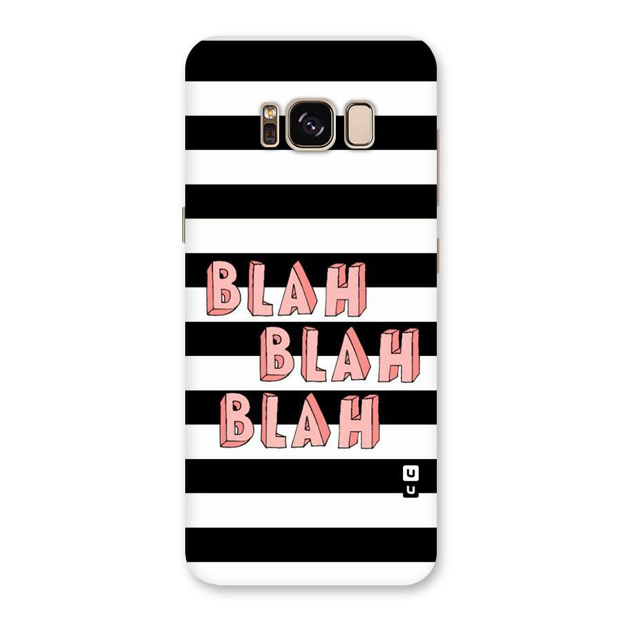Blah Bold Stripes Back Case for Galaxy S8