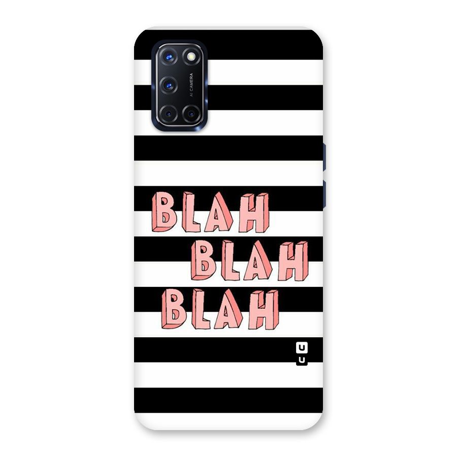 Blah Bold Stripes Back Case for Oppo A52