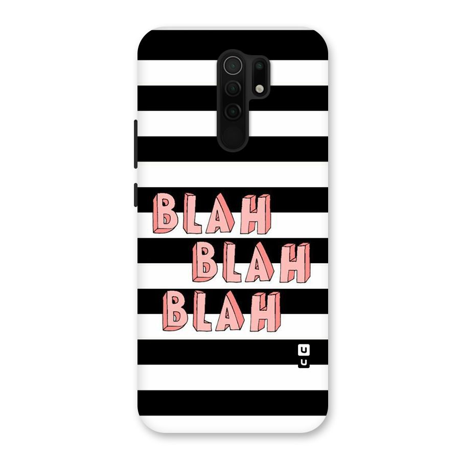 Blah Bold Stripes Back Case for Poco M2