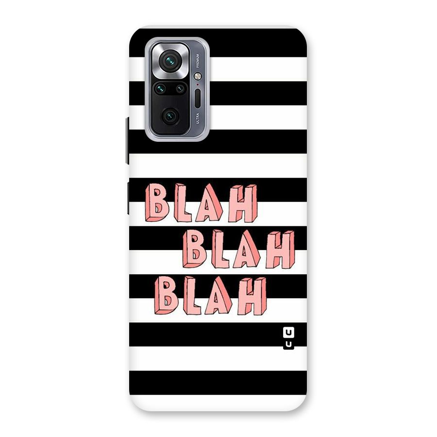 Blah Bold Stripes Back Case for Redmi Note 10 Pro Max