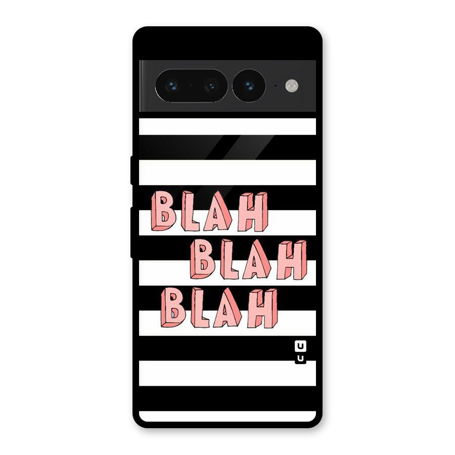Blah Bold Stripes Glass Back Case for Google Pixel 7 Pro