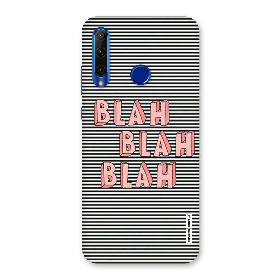 Blah Stripes Back Case for Honor 20i