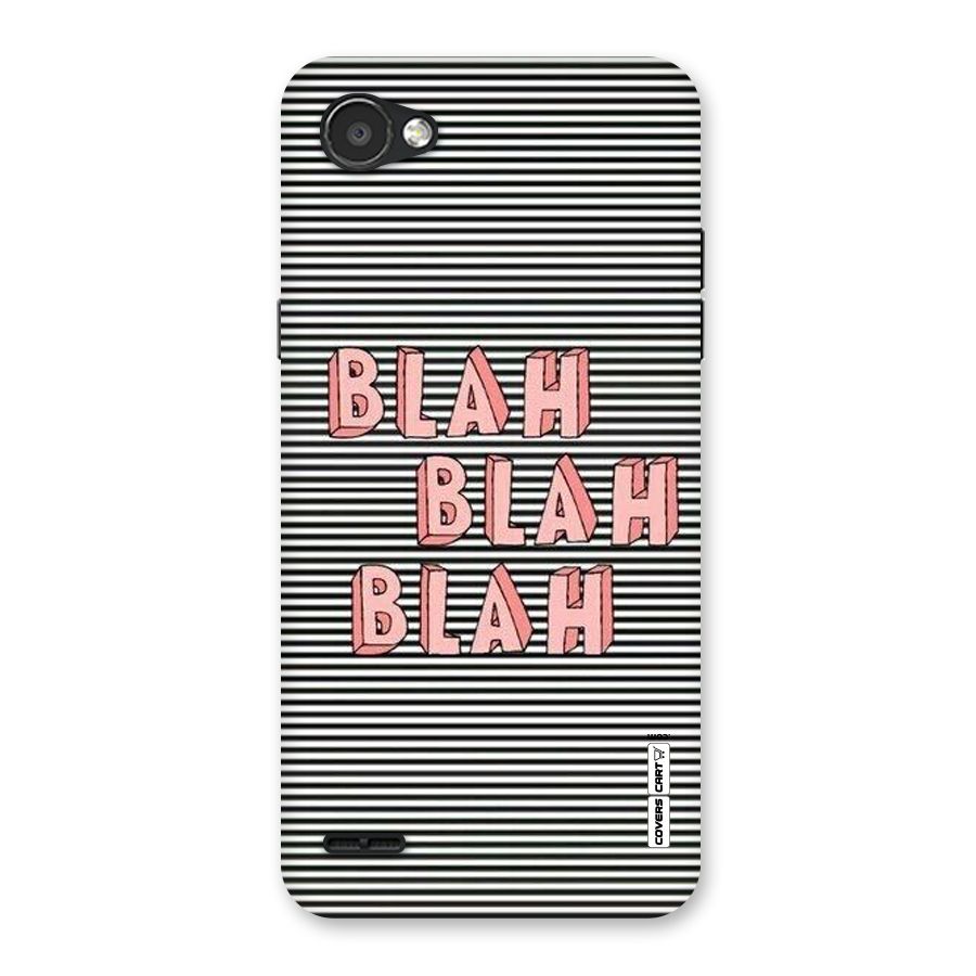 Blah Stripes Back Case for LG Q6