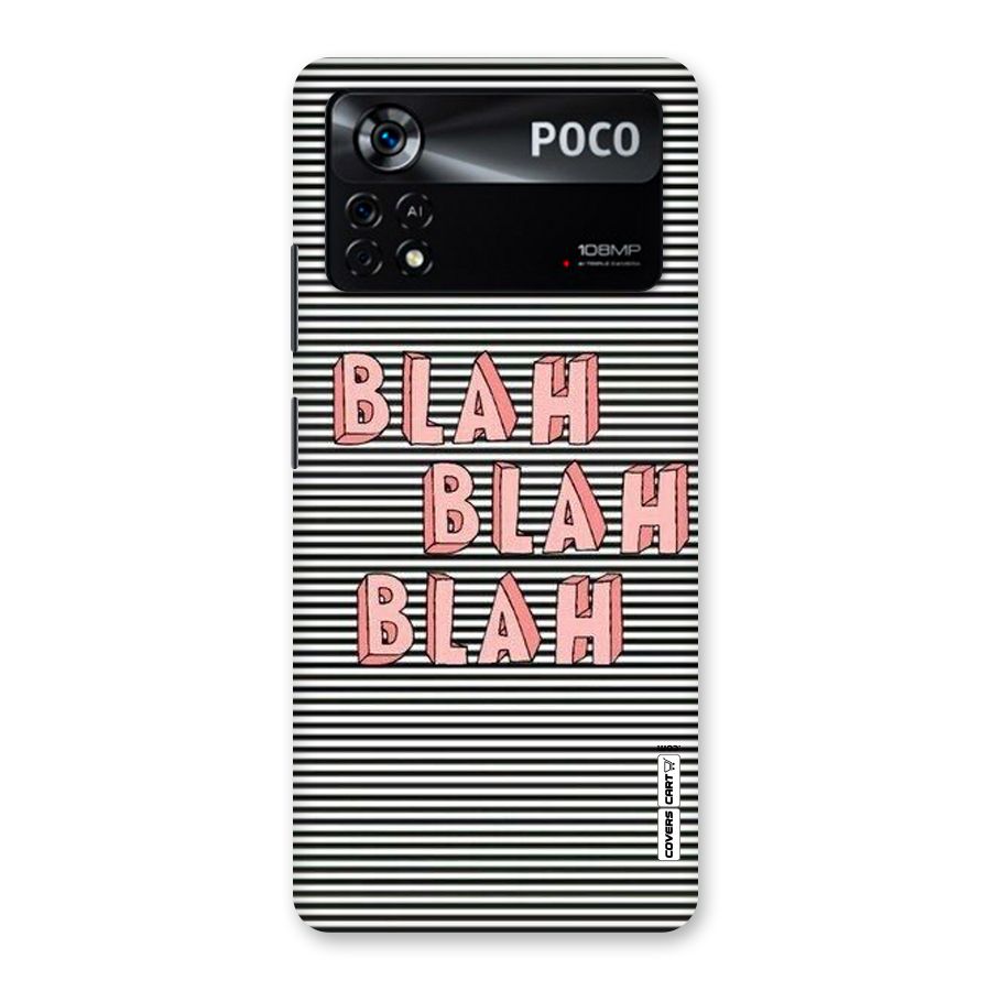Blah Stripes Back Case for Poco X4 Pro 5G