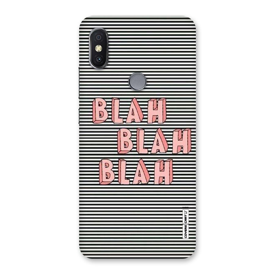 Blah Stripes Back Case for Redmi Y2