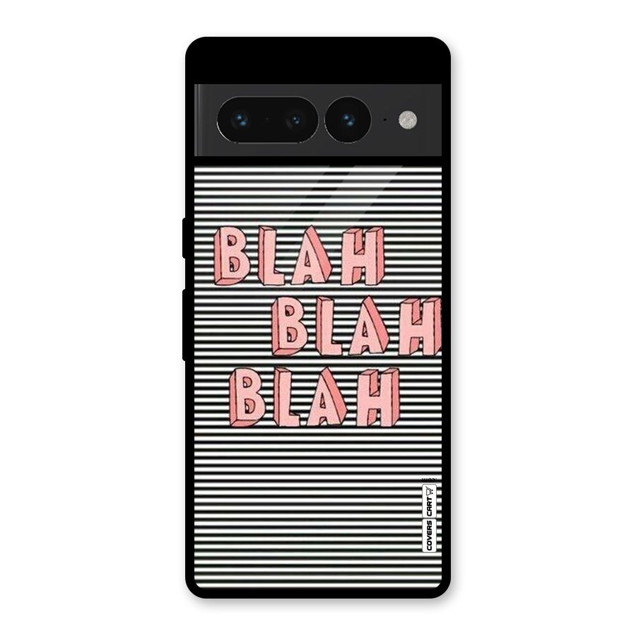 Blah Stripes Glass Back Case for Google Pixel 7 Pro