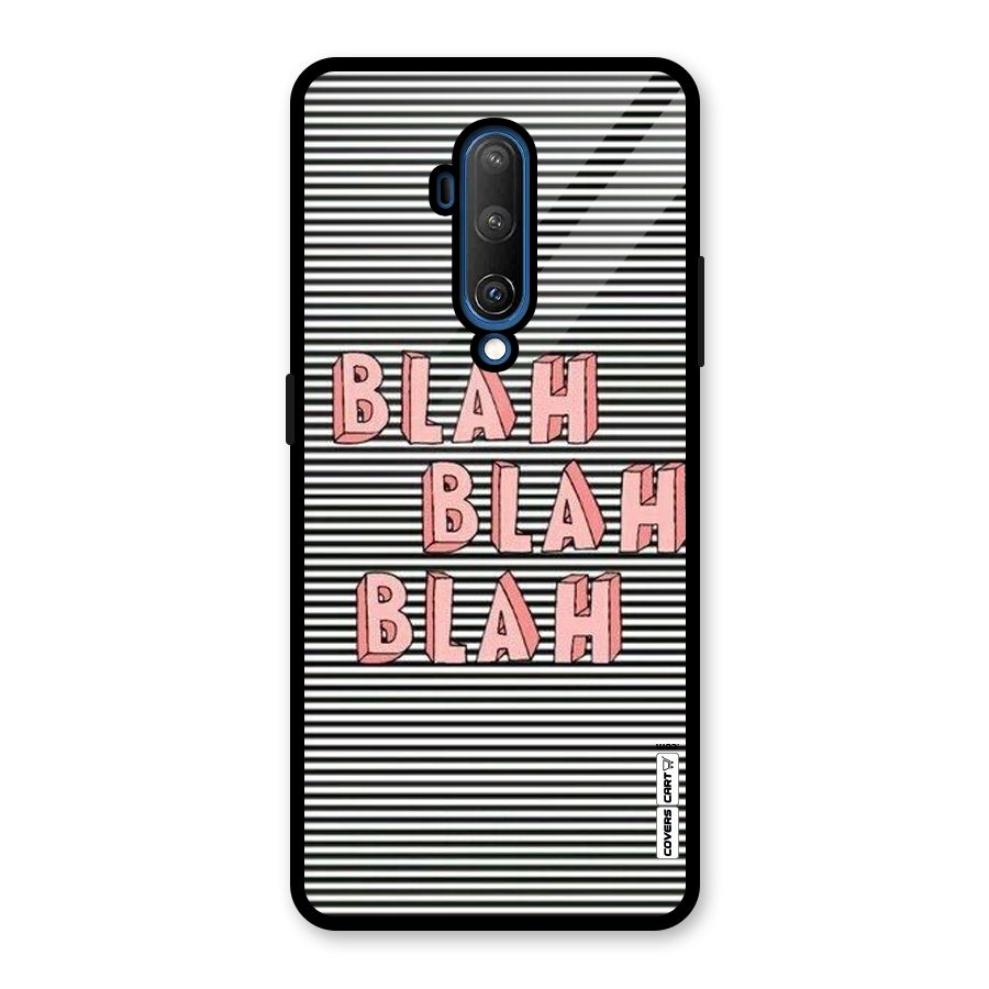 Blah Stripes Glass Back Case for OnePlus 7T Pro