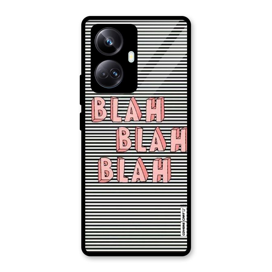 Blah Stripes Glass Back Case for Realme 10 Pro Plus
