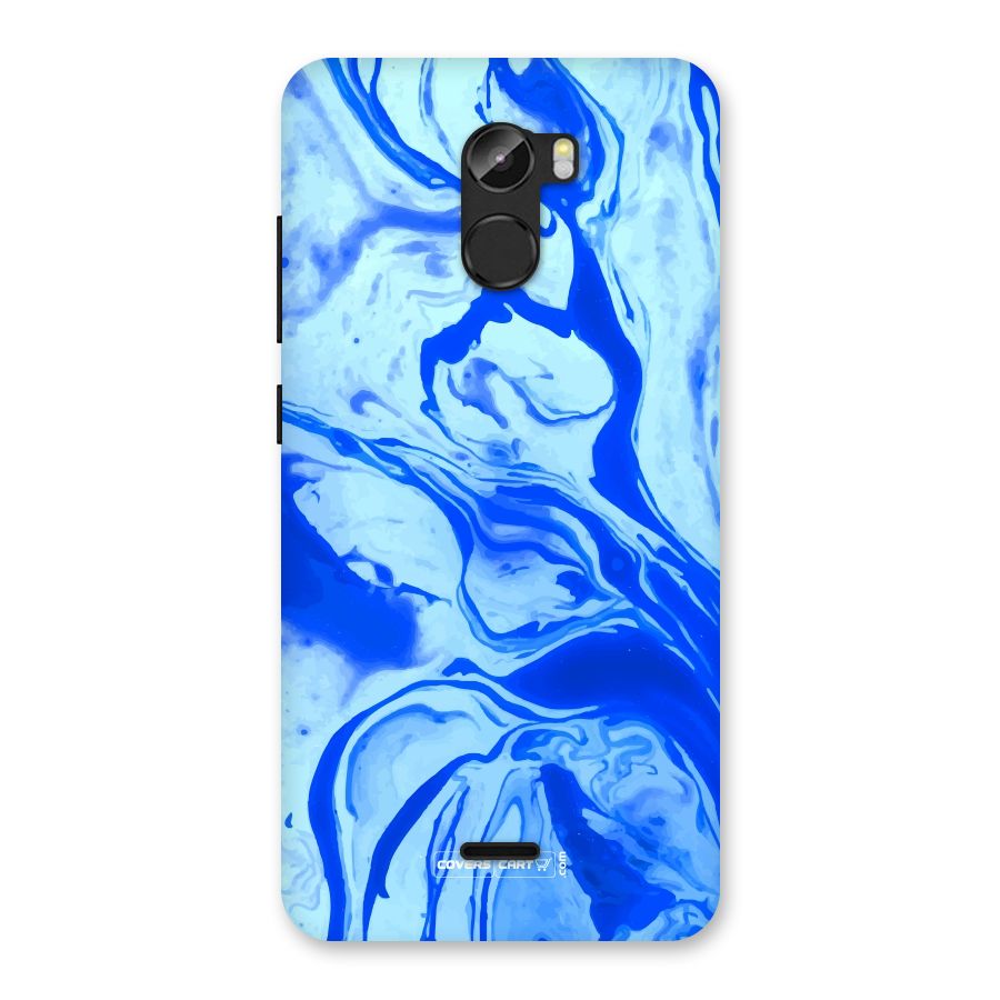 Blaze Blue Marble Texture Back Case for Gionee X1