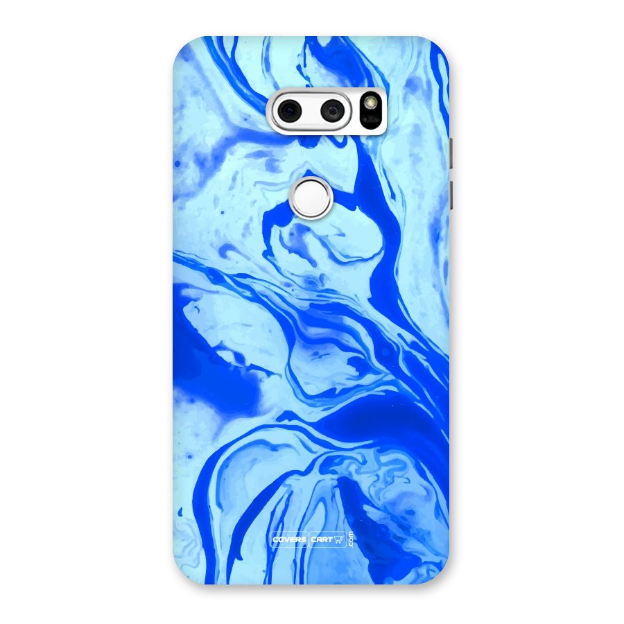 Blaze Blue Marble Texture Back Case for LG V30