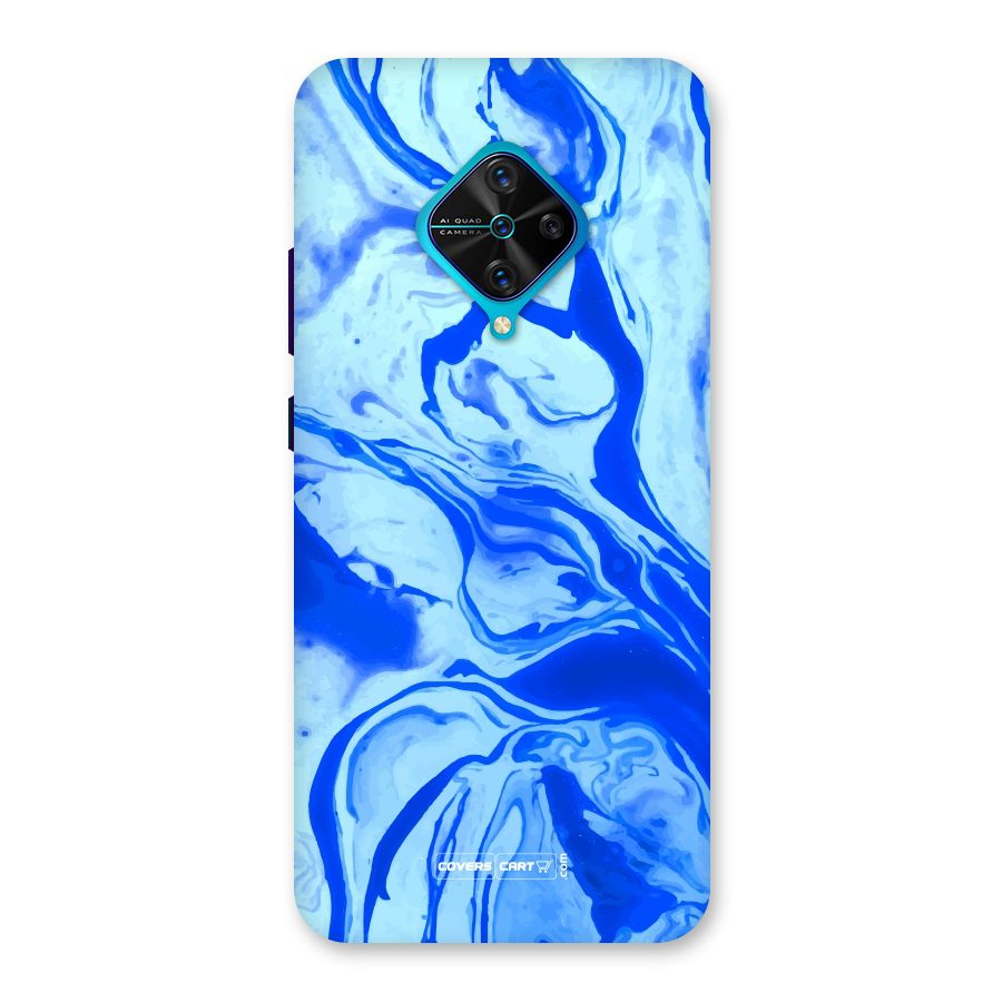 Blaze Blue Marble Texture Back Case for Vivo S1 Pro