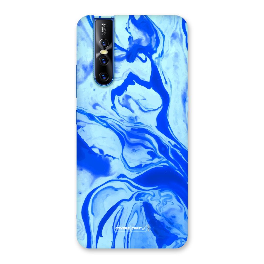 Blaze Blue Marble Texture Back Case for Vivo V15 Pro