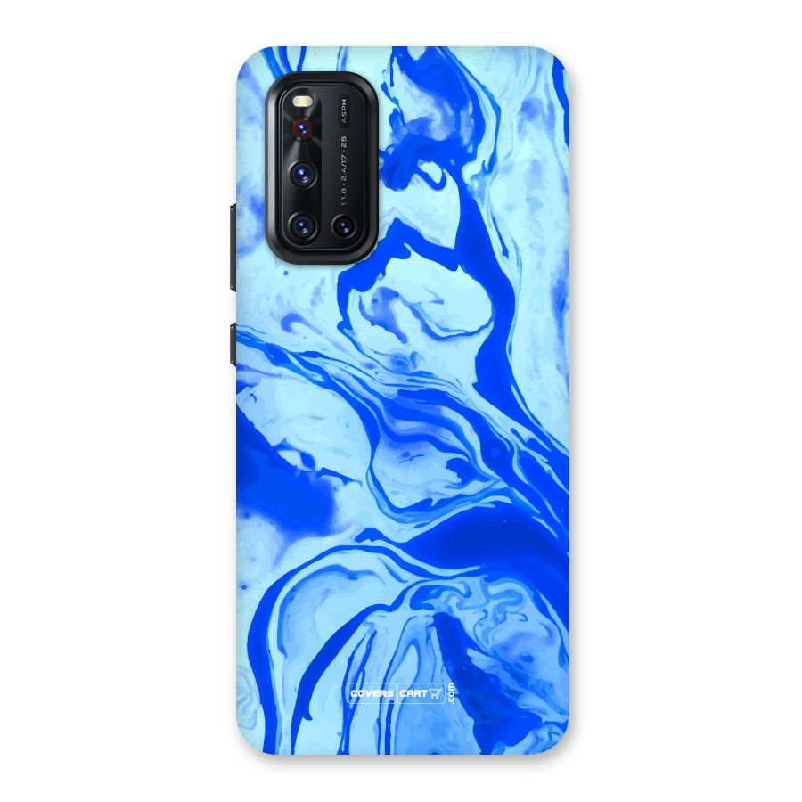 Blaze Blue Marble Texture Back Case for Vivo V19