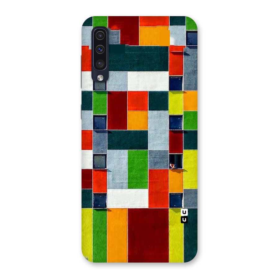 Block Color Design Back Case for Galaxy A50