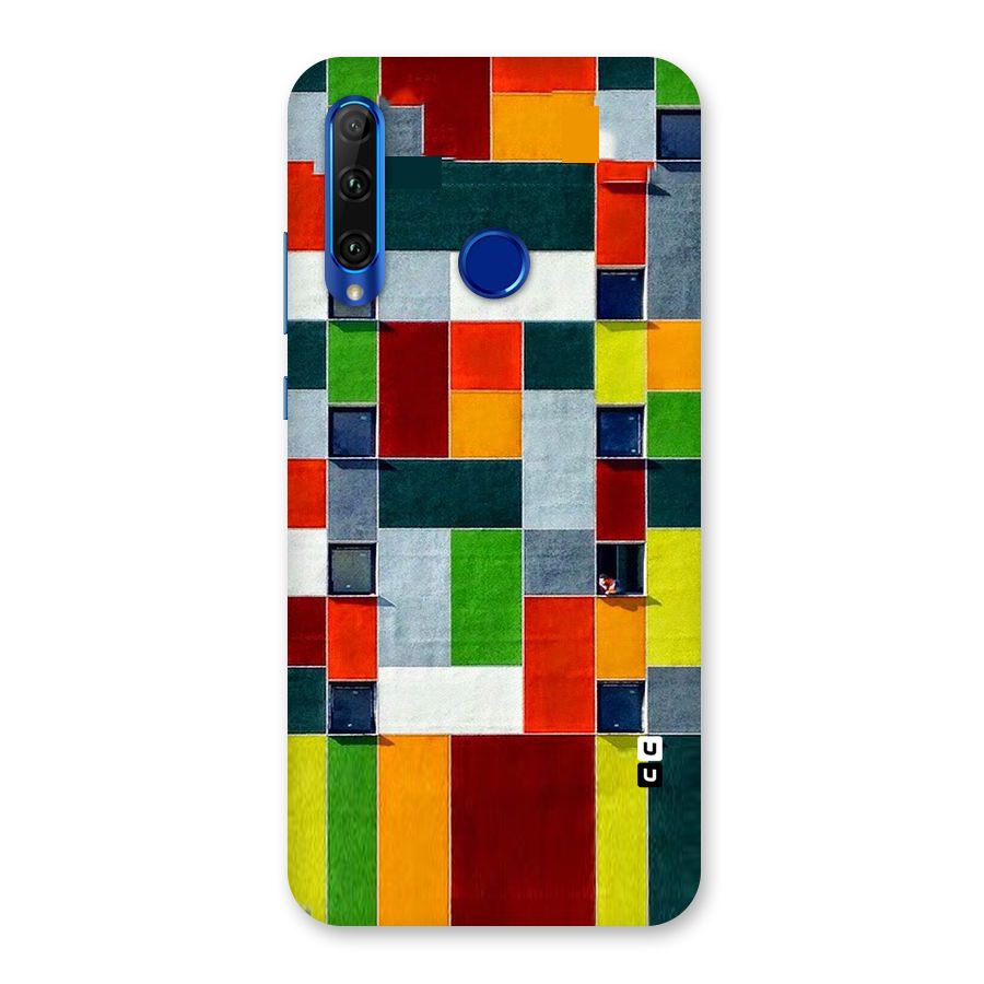 Block Color Design Back Case for Honor 20i
