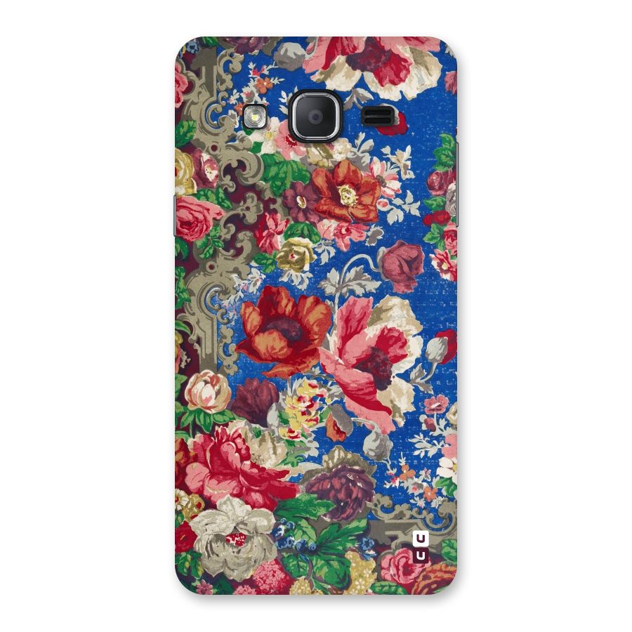 Block Printed Flowers Back Case for Galaxy On7 2015