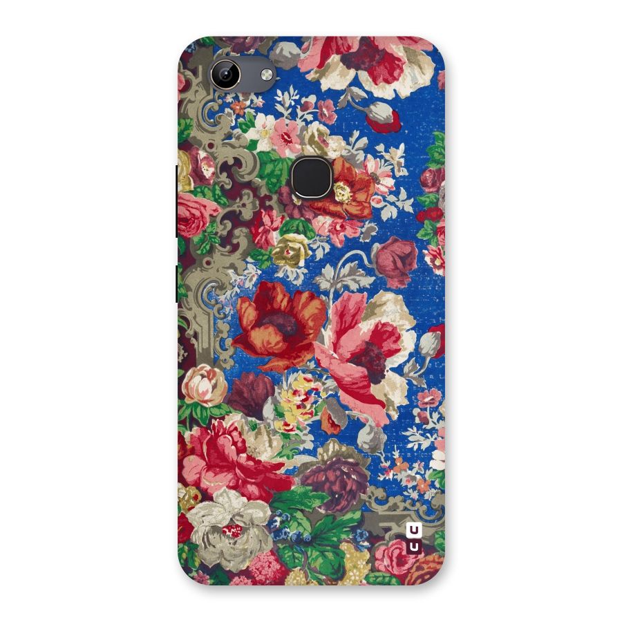 Block Printed Flowers Back Case for Vivo Y81