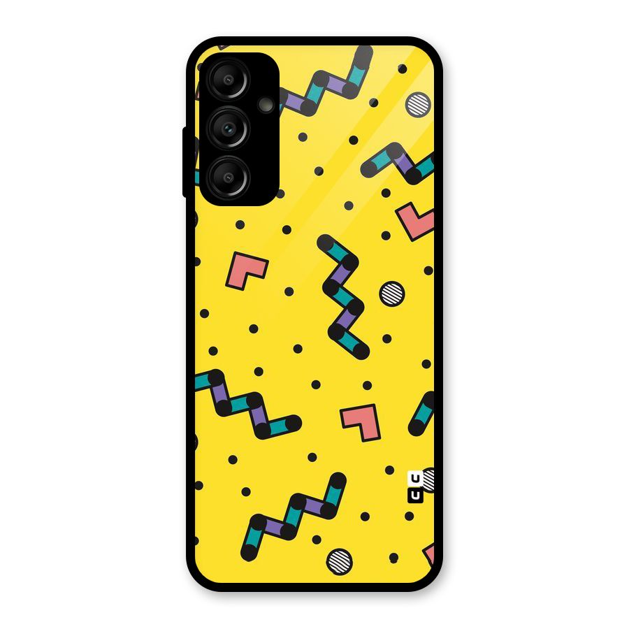 Block Shades Glass Back Case for Galaxy A14 5G