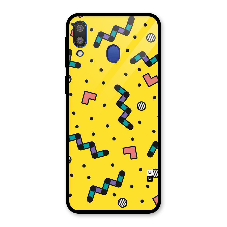 Block Shades Glass Back Case for Galaxy M20