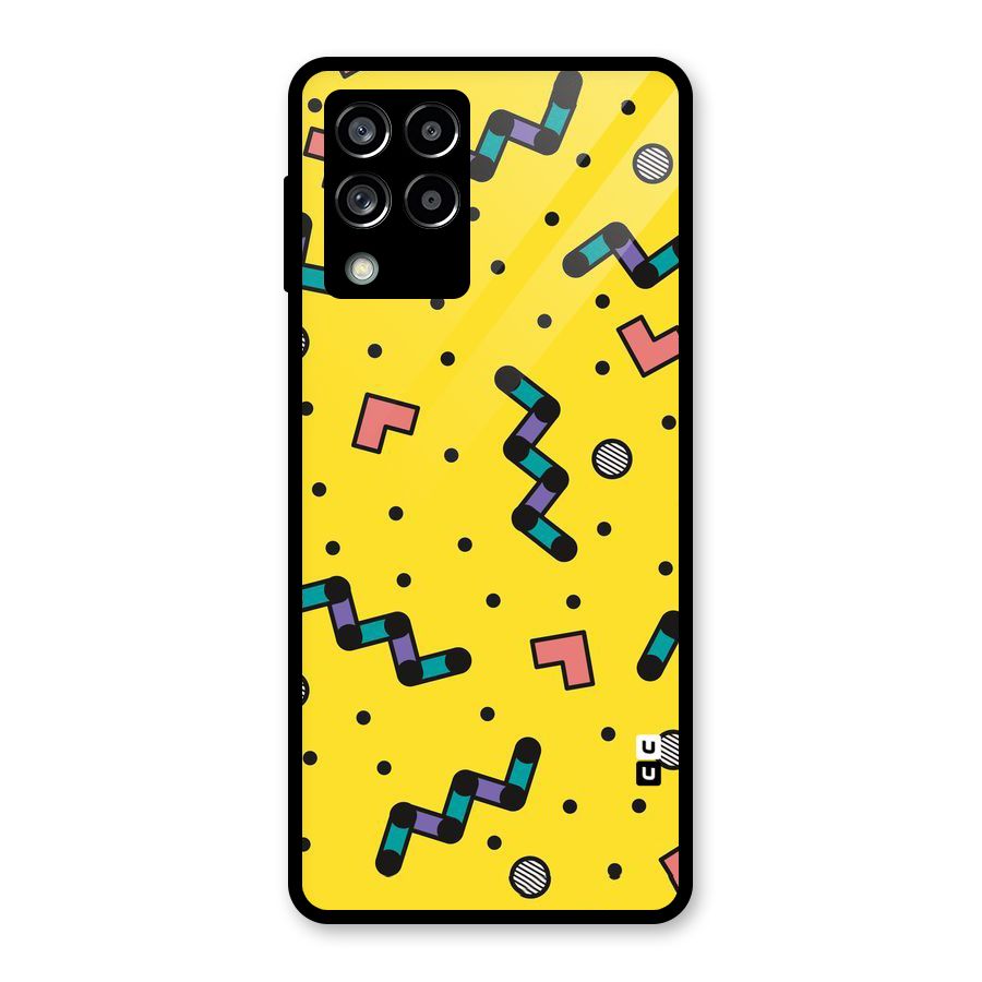 Block Shades Glass Back Case for Galaxy M53 5G