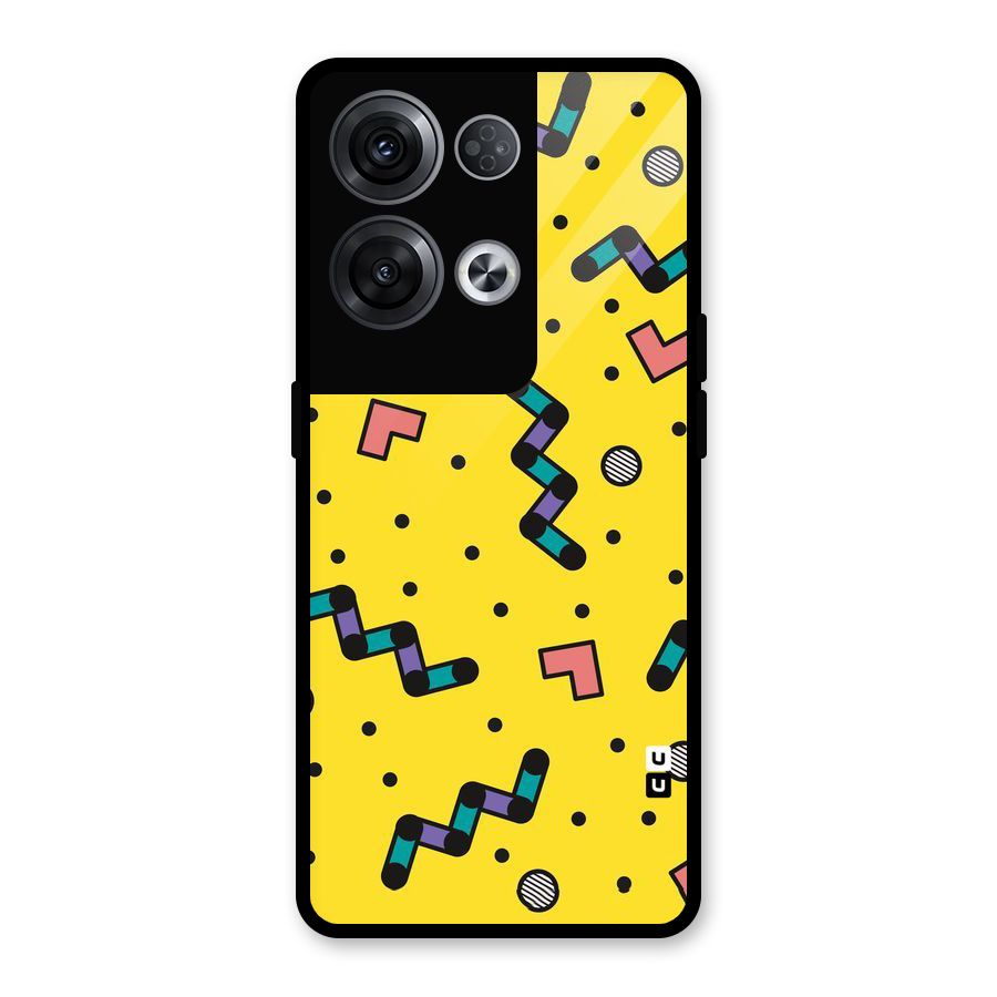 Block Shades Glass Back Case for Oppo Reno8 Pro 5G