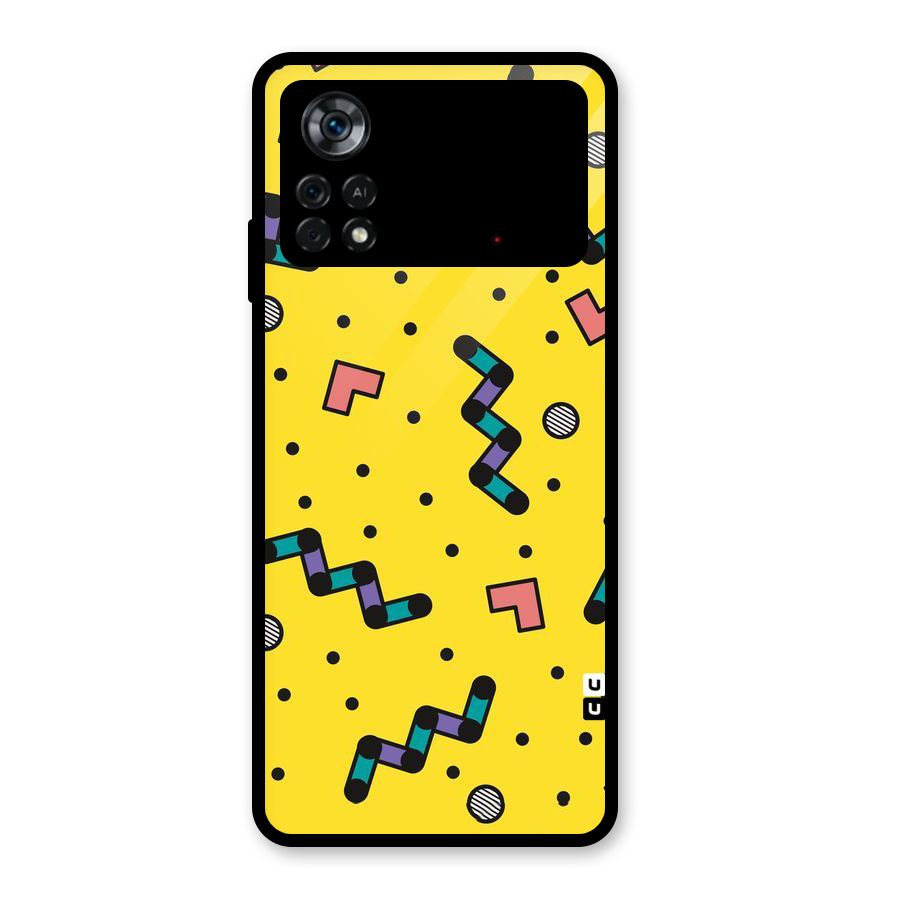 Block Shades Glass Back Case for Poco X4 Pro 5G