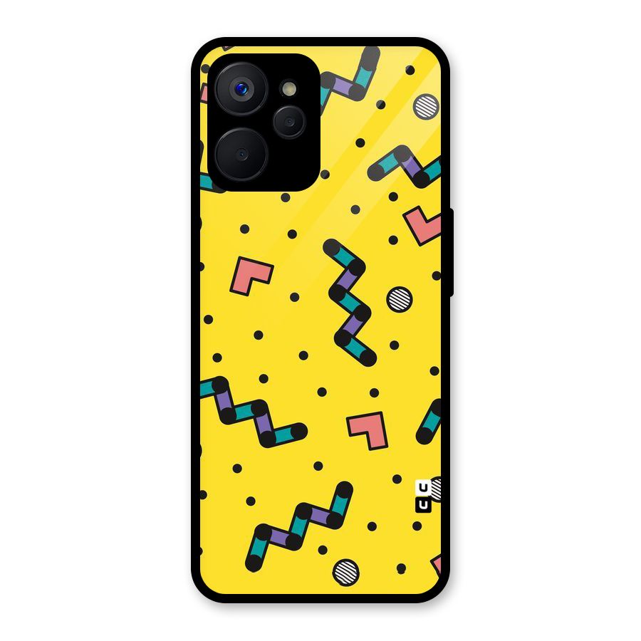Block Shades Glass Back Case for Realme 9i 5G