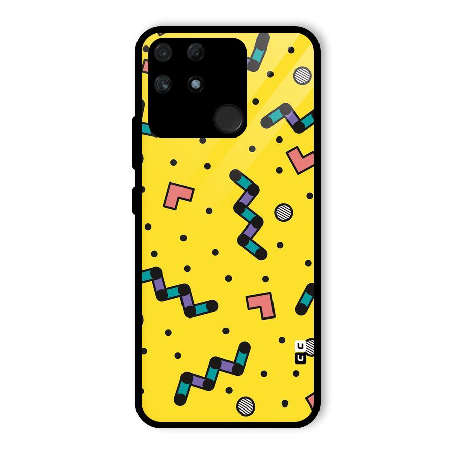 Block Shades Glass Back Case for Realme Narzo 50A