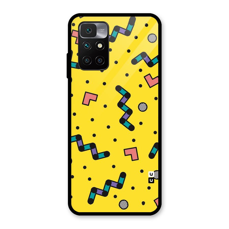 Block Shades Glass Back Case for Redmi 10 Prime