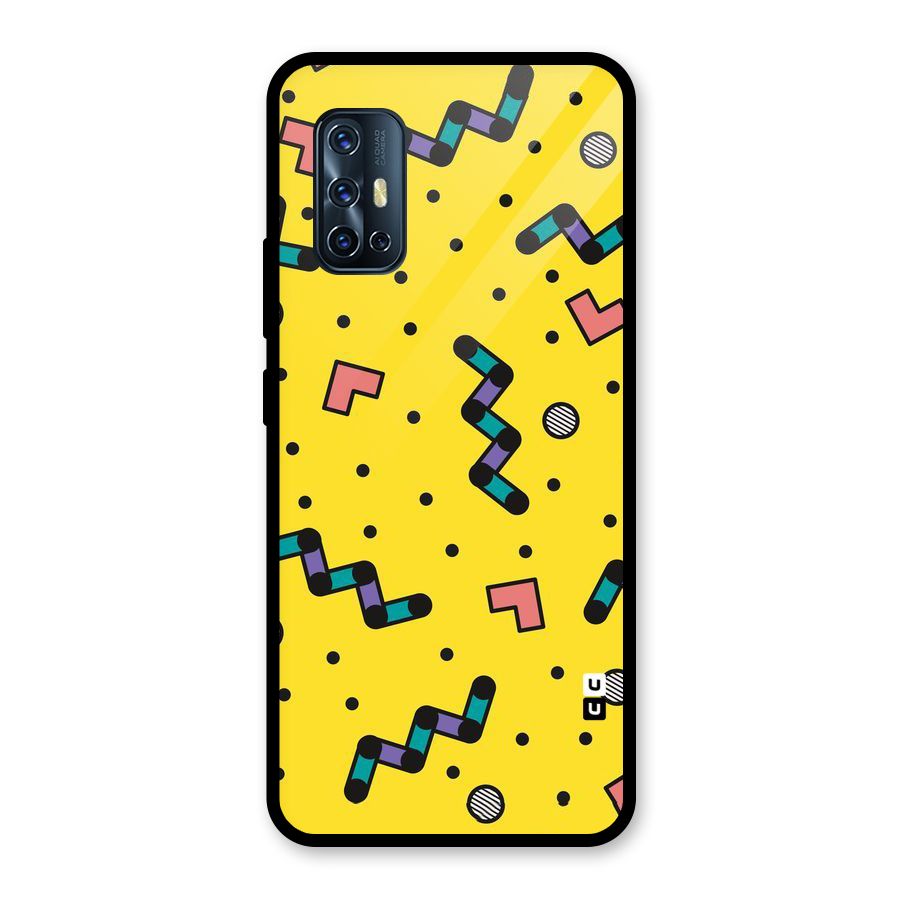 Block Shades Glass Back Case for Vivo V17