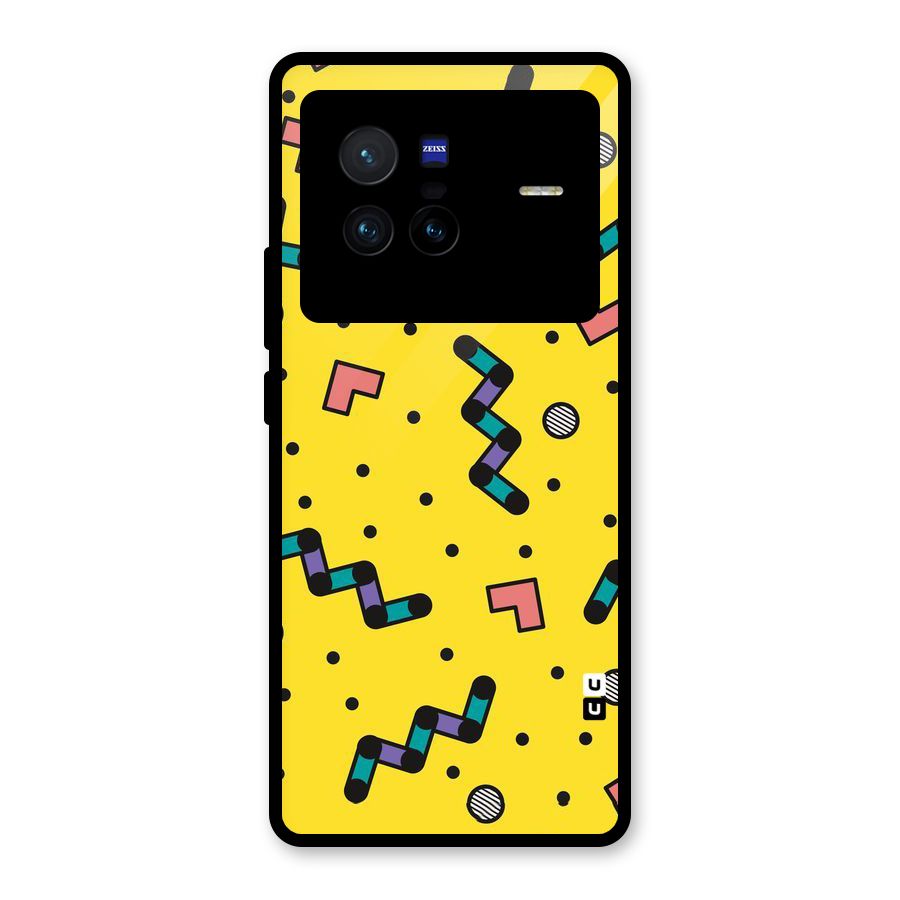 Block Shades Glass Back Case for Vivo X80