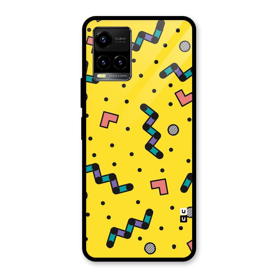 Block Shades Glass Back Case for Vivo Y21T