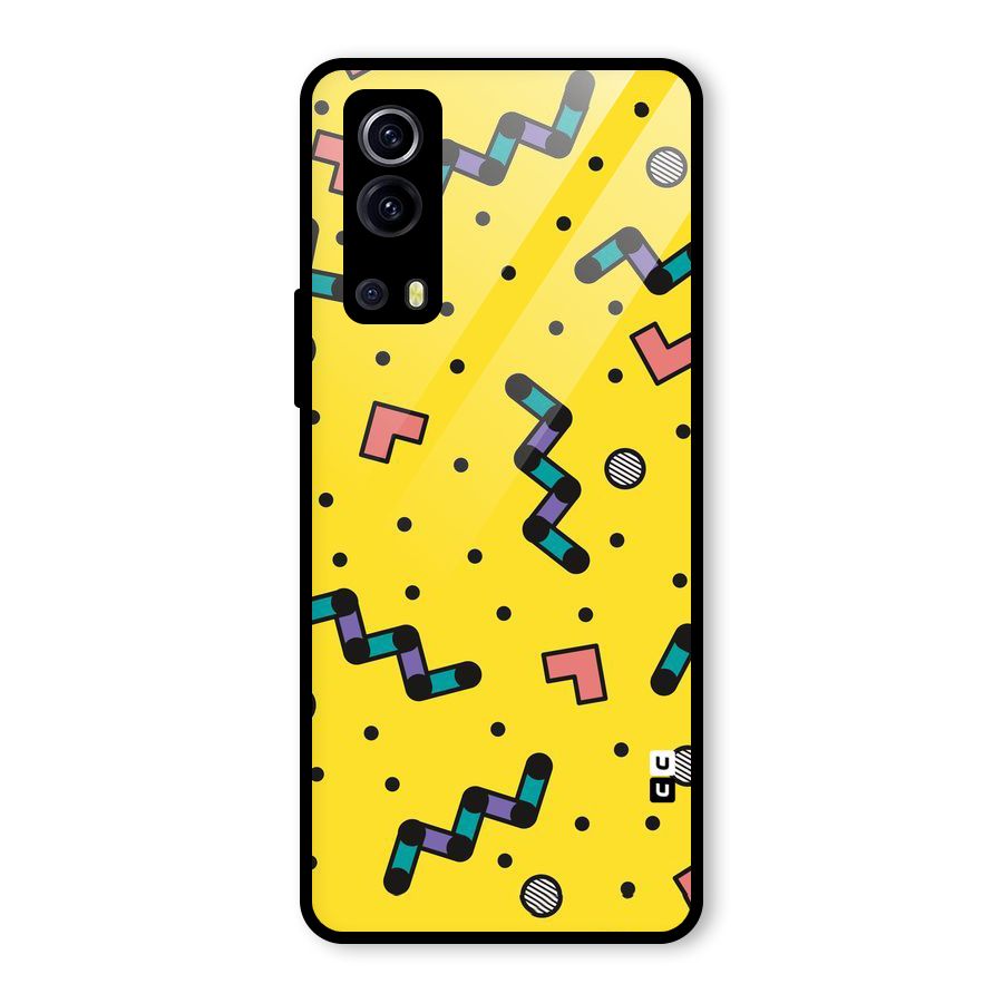 Block Shades Glass Back Case for Vivo iQOO Z3