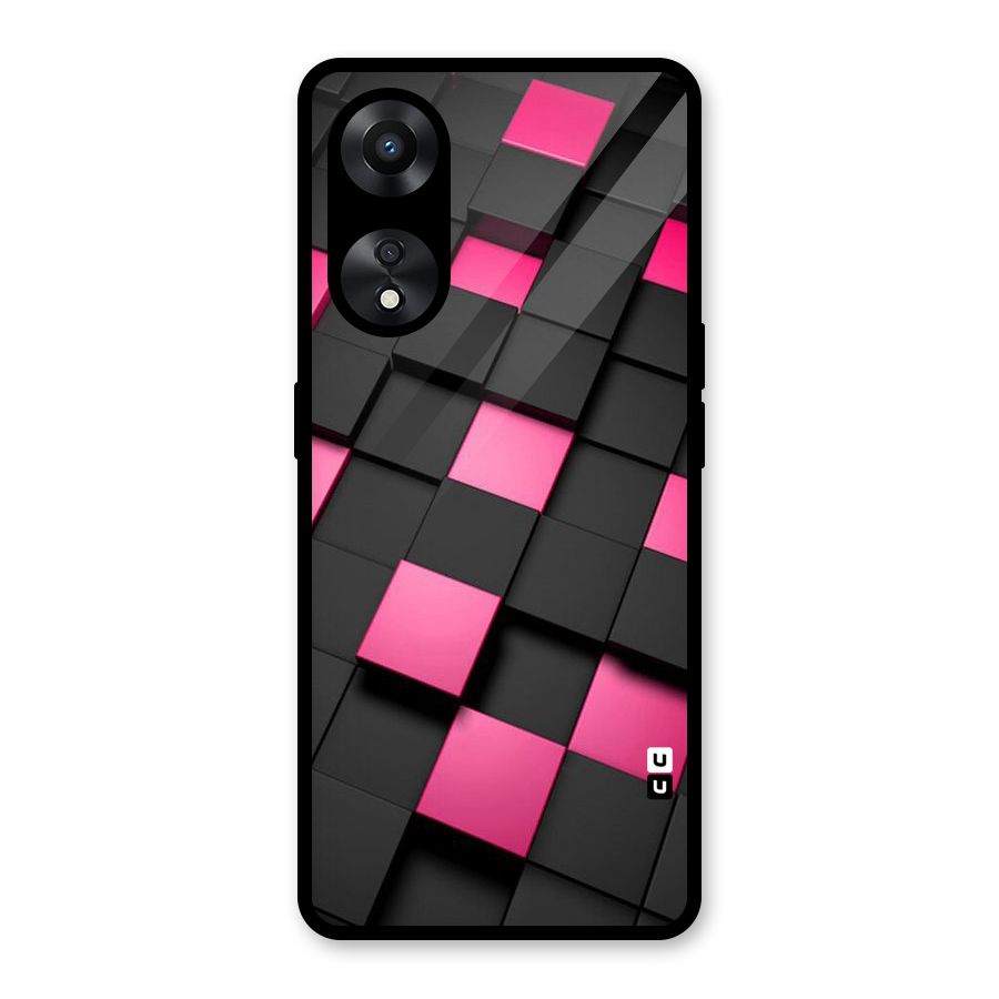 Blocks Diagonal Glass Back Case for Oppo A78