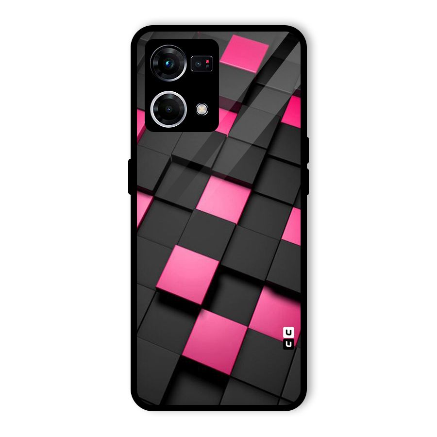 Blocks Diagonal Glass Back Case for Oppo F21 Pro 5G