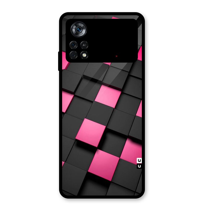 Blocks Diagonal Glass Back Case for Poco X4 Pro 5G