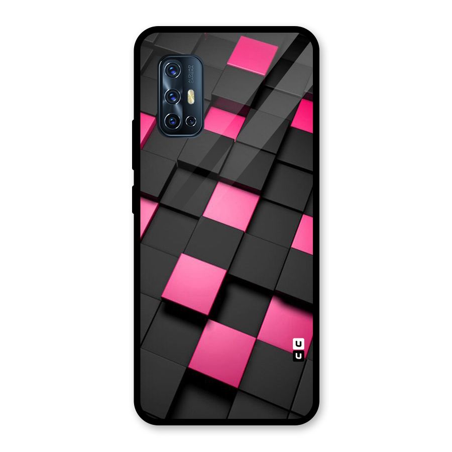 Blocks Diagonal Glass Back Case for Vivo V17