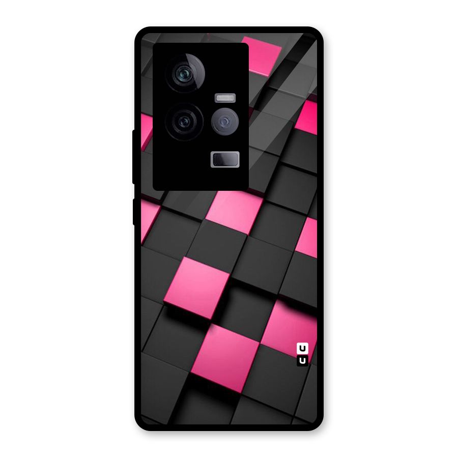 Blocks Diagonal Glass Back Case for Vivo iQOO 11 5G