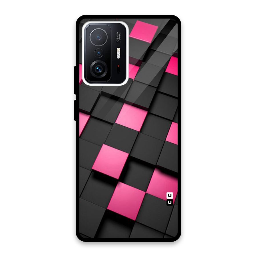 Blocks Diagonal Glass Back Case for Xiaomi 11T Pro