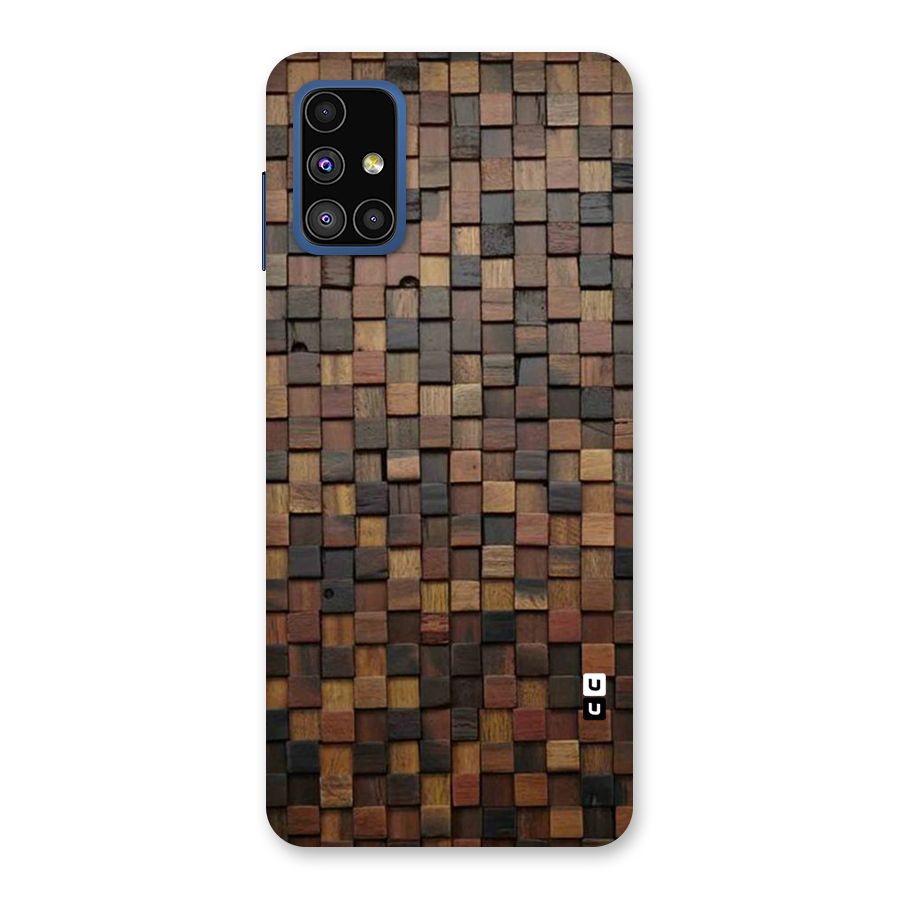 Blocks Of Wood Back Case for Galaxy M51