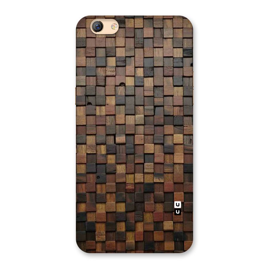 Blocks Of Wood Back Case for Oppo F3 Plus