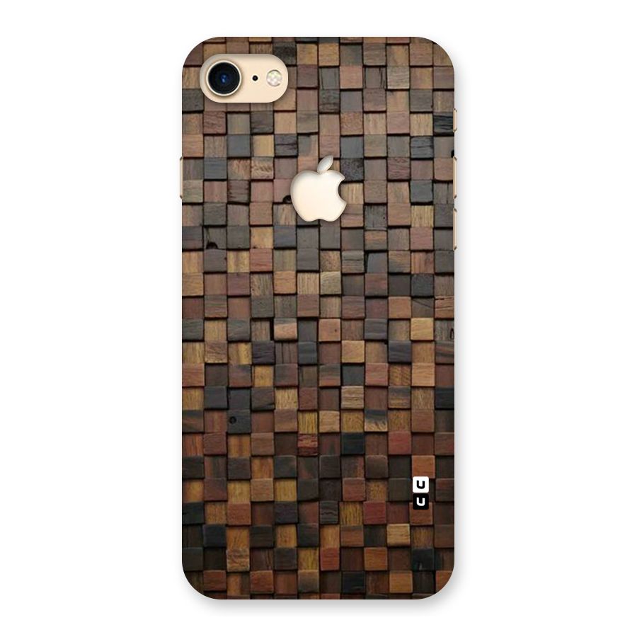 Blocks Of Wood Back Case for iPhone 7 Apple Cut