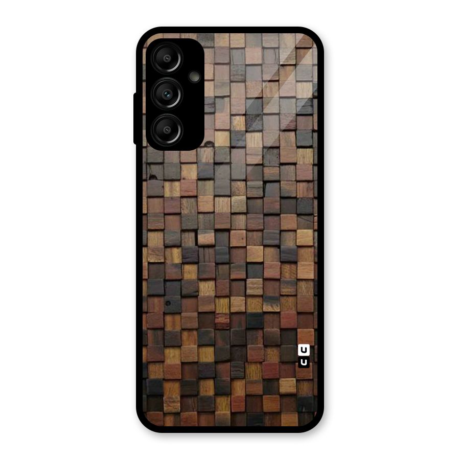 Blocks Of Wood Glass Back Case for Galaxy A14 5G