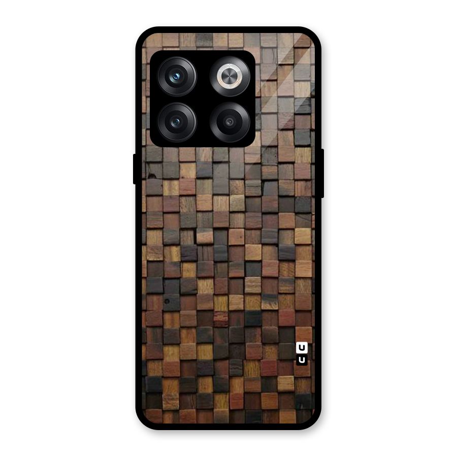 Blocks Of Wood Glass Back Case for OnePlus 10T