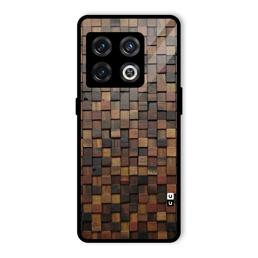 Blocks Of Wood Glass Back Case for OnePlus 10 Pro 5G